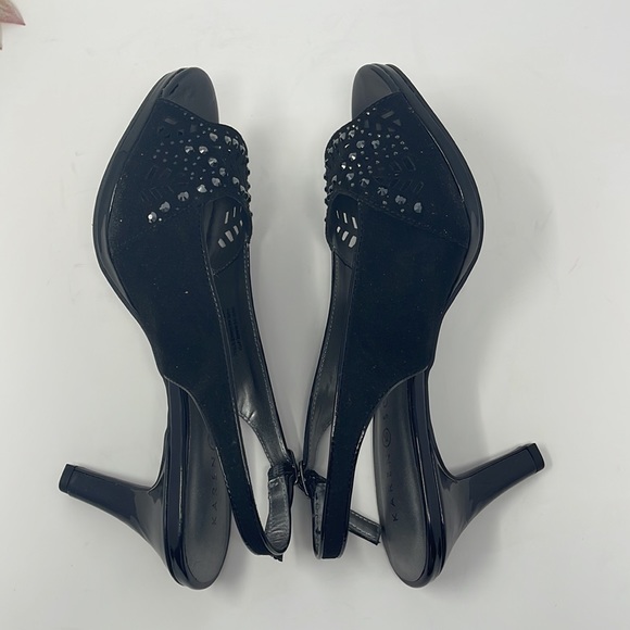 Karen Scott Womens Brooke Faux Suede Slingback Pumps Size 7.5W - Picture 7 of 13